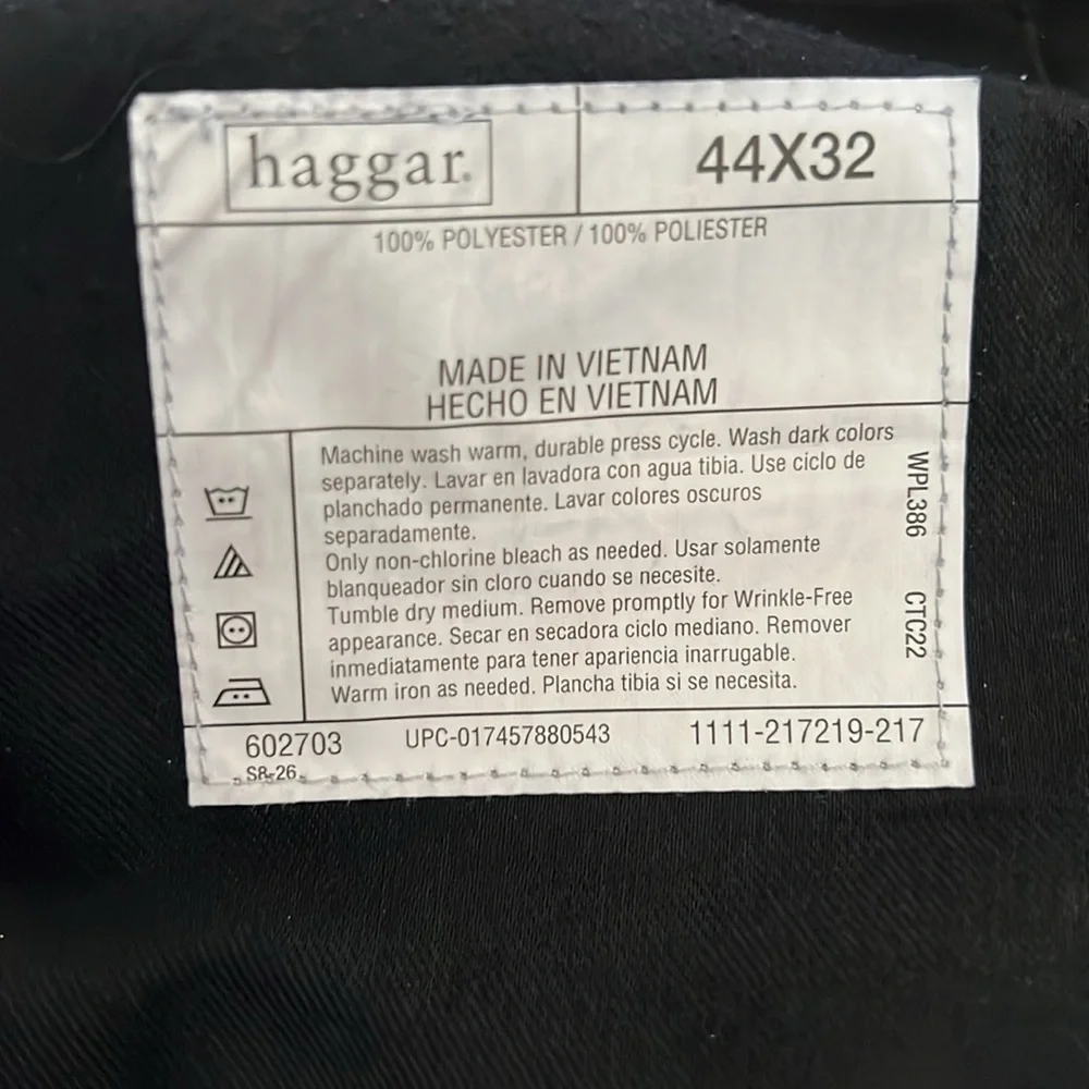 Haggar Dress Pants 44 by 30